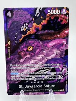 One Piece TCG St. Jaygarcia Saturn OP13-083 Alternate Art Alt English NM/M+ - Image 1