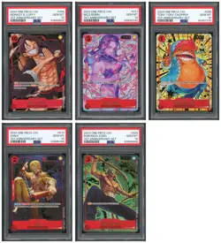 One Piece PSA 10*5 Luffy & Robin & Zoro & Sanji 2024 1ST Anniversary Chinese - Image 1
