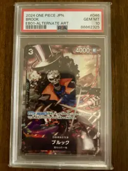PSA 10 Brook EB01-046 (Alt Art) Memorial Collection One Piece TCG Japanese - Image 1