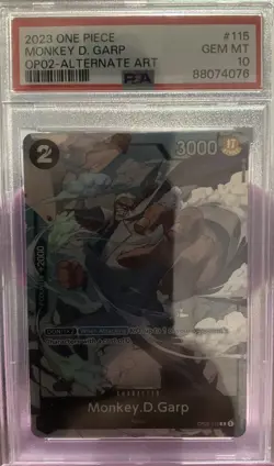 2023 One Piece Monkey D Harp Op02 Alternate Art PSA 10 - Image 1