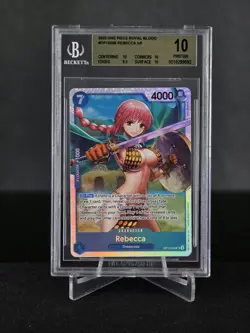 2025 ONE PIECE TCG - ROYAL BLOOD - REBECCA OP10-058 SR - BGS 10 - ENGLISH - Image 1