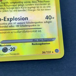Pokemon TCG Karte Ratselhafte Wunder 26/132 Lektrobal Reverse Holo Rare Deutsch - Image 4