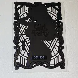 Waifu Anime Girl Metal Frame Trading Card - Limited Fan Art Collectible 001/100 - Image 4