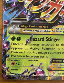 M Beedrill EX XY158 Pokemon Black Star Promo JUMBO CARD OVERSIZED - Image 3