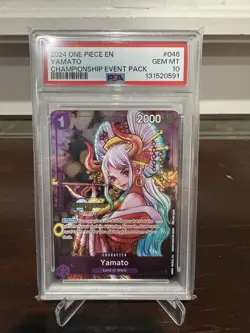 ONE PIECE Card Game Yamato P-046 CS Championship Event Pack PSA10 English # 591 - Image 1