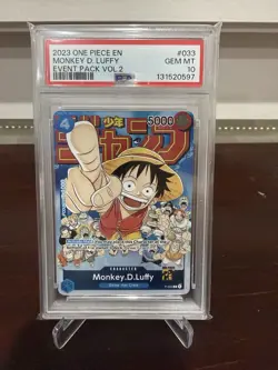 ONE PIECE Card Game Monkey.D.Luffy P-033 Event Pack Vol.2 PSA10 English Luffy - Image 1