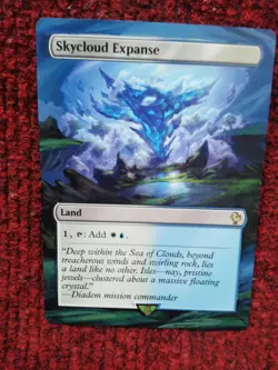Skycloud Expanse MTG Final Fantasy Commander Hand Painted Borderless Altered Art - Image 2