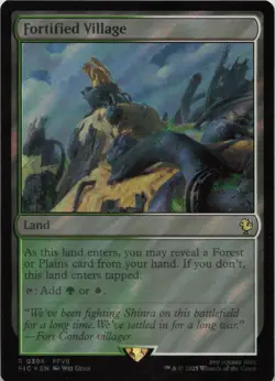 Fortified Village (Surge Foil) - FOIL - R Commander: FINAL FANTASY 396 - MTG - Image 1