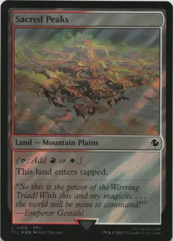 Sacred Peaks (Surge Foil) - FOIL - L Commander: FINAL FANTASY 418 - MTG - Image 1