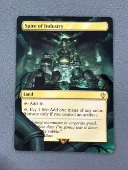 Spire of Industry MTG Final Fantasy Commander Hand Painted Extended Altered Art - Image 1