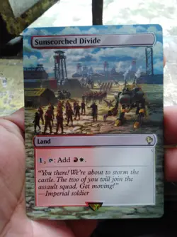 Sunscorched Divide MTG Final Fantasy Commander Hand Painted Extended Altered Art - Image 2
