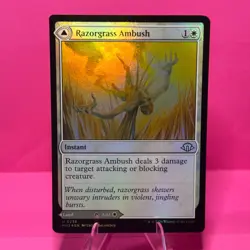 MTG Razorgrass Ambush - Modern Horizons 3 - Foil - NM - Image 1