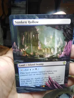 Sunken Hollow MTG Final Fantasy Commander Hand Painted Extended Full Altered Art - Image 2