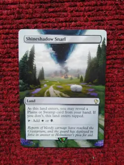 Shineshadow Snarl MTG Final Fantasy Commander Hand Painted Extended Altered Art - Image 2