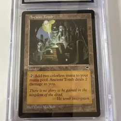 MTG: CGC Grade 8- Tempest Ancient Tomb - NM/MINT Collector Piece Or Beak Out - Image 3