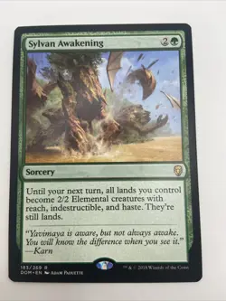 MTG Magic the Gathering Sylvan Awakening (183/296) Dominaria NM - Image 1