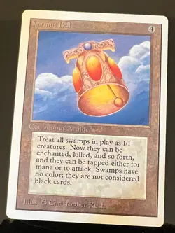 Magic the Gathering MTG Unlimited Kormus Bell NM- (Beta Bob) - Image 1