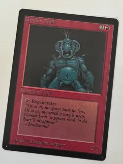 Magic the Gathering MTG Beta Uthden Troll NM (Beta Bob) - Image 1