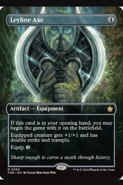 LeyLine Axe R353 Borderless Magic The Gathering - Image 1