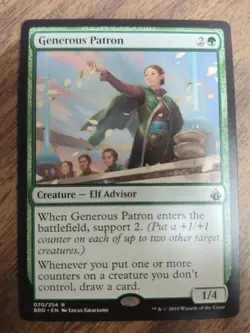 MTG Generous Patron Battlebond 070/254 Regular Rare - Image 1
