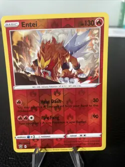 Pokemon TCG Entei Sword & Shield - Battle Styles 020/163 Reverse Holo Holo Rare - Image 1