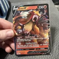 Entei V 022/172 Pokemon Brilliant Stars Sword & Shield Ultra Rare Card NM - Image 1