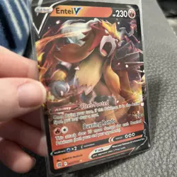 Entei V 022/172 Pokemon Brilliant Stars Sword & Shield Ultra Rare Card NM - Image 2