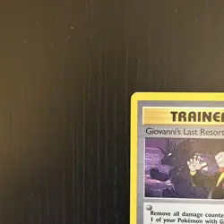 Giovanni's Last Restort 105/132 Pokemon TCG Gym Challenge 1st Edition - Image 3
