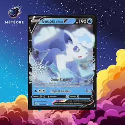 Carte Pokemon Goupix V 033/195 Flocon Epee & Bouclier Tempete Argentee Francais - Image 1