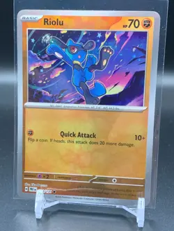 Riolu (Master Ball Pattern) - 050/131 - Common - Reverse Holo NM-Mint Pokemon - Image 1
