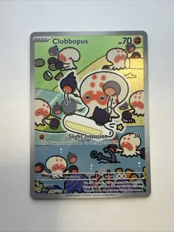 Pokemon TCG: Clobbopus 207/191 IR SV08 Surging Sparks NM Foil - Image 1