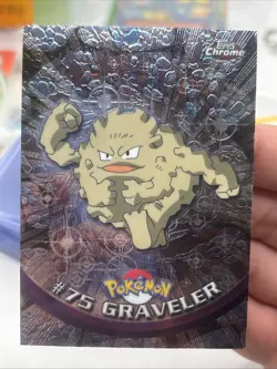2000 Topps Pokemon Chrome #75 Graveler Series 1 Trading Cards - Image 1