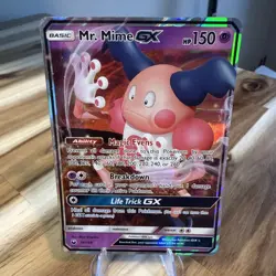 Mr. Mime GX 56/168 Celestial Storm NM Ultra Rare Pokemon Card - Image 1