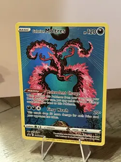 😻 Pokemon GALARIAN MOLTRES * SWSH284 Sword & Shield Black Star Promo Holo - Image 2