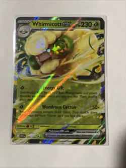 Pokemon TCG Whimsicott EX 005/086 White Flare Double Rare Holo Card NM Condition - Image 1
