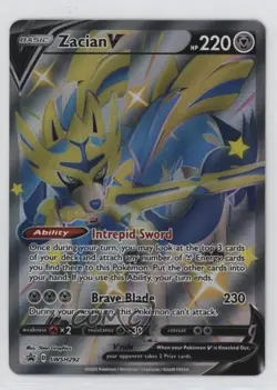 Zacian V (Shiny) Pokemon Sword & Shield Black Star #SWSH292 - Image 1