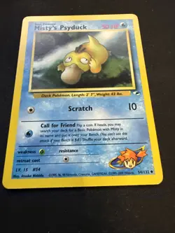 Pokemon TCG: Gym Heroes Misty's Psyduck Uncommon Card 54/132 - Image 3