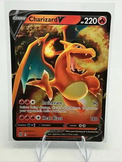 Pokemon TCG Charizard V Sword & Shield: Brilliant Stars 017/172 Holo Ultra Rare - Image 1