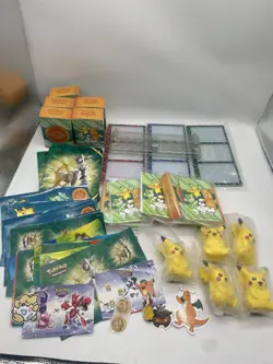Pikachu Pokemon Toy Paldea Adventure Chest Promo Lot Stickers Journal Display - Image 1