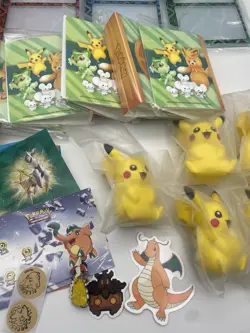 Pikachu Pokemon Toy Paldea Adventure Chest Promo Lot Stickers Journal Display - Image 3
