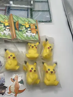 Pikachu Pokemon Toy Paldea Adventure Chest Promo Lot Stickers Journal Display - Image 4