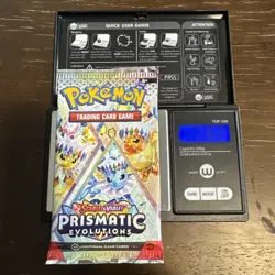 21.67g HEAVY - Pokemon TCG Prismatic Evolution Booster Pack!Possible GOD - Image 1