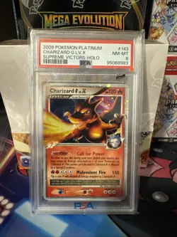 Charizard G Lv.X 143/147 Supreme Victors Holo Pokemon 2009 PSA 8 - Image 1