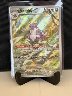 Pokemon TCG Nidoking Scarlet & Violet 151 Illustration Rare Card 174/165 - Image 1