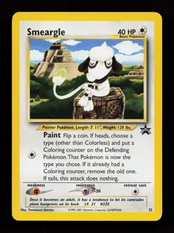 Smeargle 32/53 Promo WoTC Promo Pokemon Card - Image 1