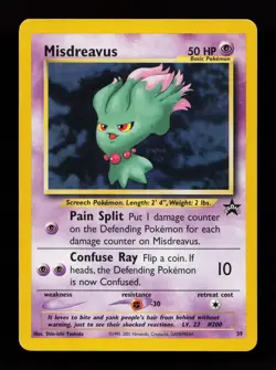Misdreavus 39/53 Promo WoTC Promo Pokemon Card - Image 1