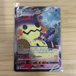 Pokemon TCG Mimikyu VMAX TG17/TG30 Brilliant Stars-NEAR MINT - Image 1