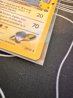 Pokemon TCG Rocket's Zapdos #15/132 Celebrations: Classic Collection Holo Bleed - Image 2