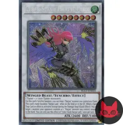Yugioh Cyber Slash Harpie Lady BLC1-EN010 Secret Rare Limited Edition NM - Image 1