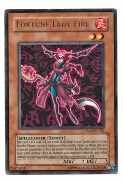 Yu-Gi-Oh Card: Fortune Lady Fire ANPR-EN011 RARE! EX - Image 1